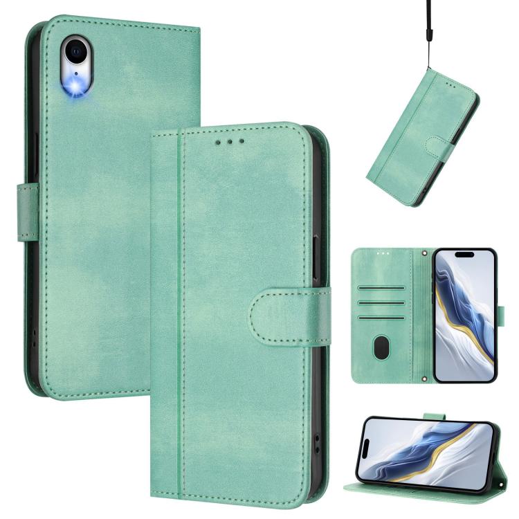 線條拼接扣環復古皮革手機殼，適用於 iPhone 11 Pro Max，適用於 iPhone 11，適用於 iPhone 11 Pro，適用於 iPhone X / XS，適用於 iPhone XR，適用於 iPhone XS Max