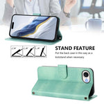 線條拼接扣環復古皮革手機殼，適用於 iPhone 17e / 16e、iPhone 17 Pro Max、iPhone 17 Pro、iPhone 17、iPhone Air、iPhone 16 Pro Max