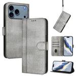 線條拼接扣環復古皮革手機殼，適用於 iPhone 17e / 16e、iPhone 17 Pro Max、iPhone 17 Pro、iPhone 17、iPhone Air、iPhone 16 Pro Max