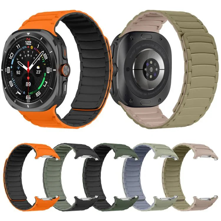 矽膠運動磁性錶帶，適用於 Samsung Galaxy Watch Ultra 47mm / Ultra 2025