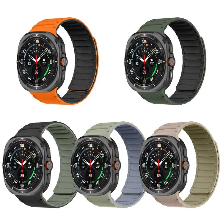 矽膠運動磁性錶帶，適用於 Samsung Galaxy Watch Ultra 47mm / Ultra 2025