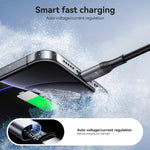 JOYROOM S-A28 閃電系列60W 480Mbps快充數據線，長度：2米，Type-C 轉 Type-C 線，Type-C 轉 8 Pin 線，USB 轉 Type-C 線，USB 轉 8 Pin 線