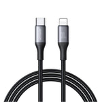 JOYROOM S-A28 閃電系列60W 480Mbps快充數據線，長度：2米，Type-C 轉 Type-C 線，Type-C 轉 8 Pin 線，USB 轉 Type-C 線，USB 轉 8 Pin 線