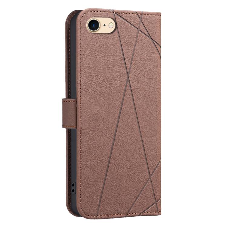 幾何圖案 RFID 皮革手機殼，適用於 iPhone 6 / 7 / 8 / SE，適用於 iPhone 13 Pro Max，適用於 iPhone 13 Pro，適用於 iPhone 12 / 12 Pro，適用於 iPhone 12 Pro Max，適用於 iPhone 11 Pro Max，適用於 iPhone 11，適用於 iPhone 11 Pro