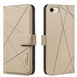 幾何圖案 RFID 皮革手機殼，適用於 iPhone 6 / 7 / 8 / SE，適用於 iPhone 13 Pro Max，適用於 iPhone 13 Pro，適用於 iPhone 12 / 12 Pro，適用於 iPhone 12 Pro Max，適用於 iPhone 11 Pro Max，適用於 iPhone 11，適用於 iPhone 11 Pro