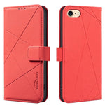 幾何圖案 RFID 皮革手機殼，適用於 iPhone 6 / 7 / 8 / SE，適用於 iPhone 13 Pro Max，適用於 iPhone 13 Pro，適用於 iPhone 12 / 12 Pro，適用於 iPhone 12 Pro Max，適用於 iPhone 11 Pro Max，適用於 iPhone 11，適用於 iPhone 11 Pro