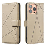 幾何圖案 RFID 皮革手機殼，適用於 iPhone 6 / 7 / 8 / SE，適用於 iPhone 13 Pro Max，適用於 iPhone 13 Pro，適用於 iPhone 12 / 12 Pro，適用於 iPhone 12 Pro Max，適用於 iPhone 11 Pro Max，適用於 iPhone 11，適用於 iPhone 11 Pro