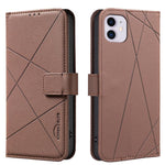幾何圖案 RFID 皮革手機殼，適用於 iPhone 6 / 7 / 8 / SE，適用於 iPhone 13 Pro Max，適用於 iPhone 13 Pro，適用於 iPhone 12 / 12 Pro，適用於 iPhone 12 Pro Max，適用於 iPhone 11 Pro Max，適用於 iPhone 11，適用於 iPhone 11 Pro