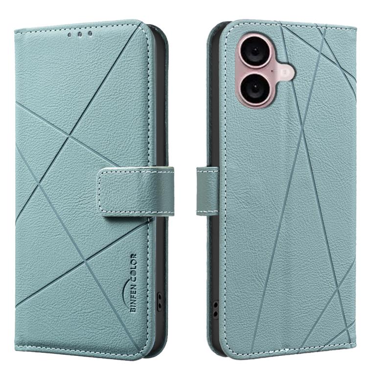 幾何圖案 RFID 皮革手機殼，適用於 iPhone 16e / 17e、iPhone 17 Pro Max、iPhone 17 Pro、iPhone 17、iPhone Air、iPhone 16 Pro Max、iPhone 16 Pro、iPhone 16 Plus