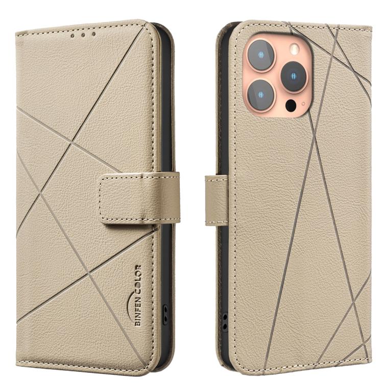 幾何圖案 RFID 皮革手機殼，適用於 iPhone 16e / 17e、iPhone 17 Pro Max、iPhone 17 Pro、iPhone 17、iPhone Air、iPhone 16 Pro Max、iPhone 16 Pro、iPhone 16 Plus