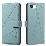 幾何圖案 RFID 皮革手機殼，適用於 iPhone 16e / 17e、iPhone 17 Pro Max、iPhone 17 Pro、iPhone 17、iPhone Air、iPhone 16 Pro Max、iPhone 16 Pro、iPhone 16 Plus