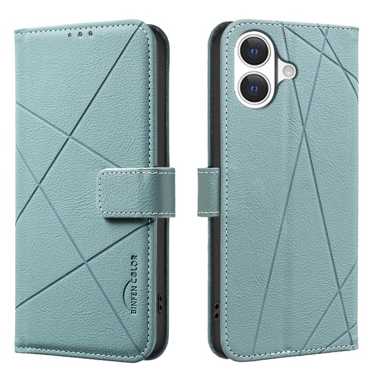幾何圖案 RFID 皮革手機殼，適用於 iPhone 16e / 17e、iPhone 17 Pro Max、iPhone 17 Pro、iPhone 17、iPhone Air、iPhone 16 Pro Max、iPhone 16 Pro、iPhone 16 Plus