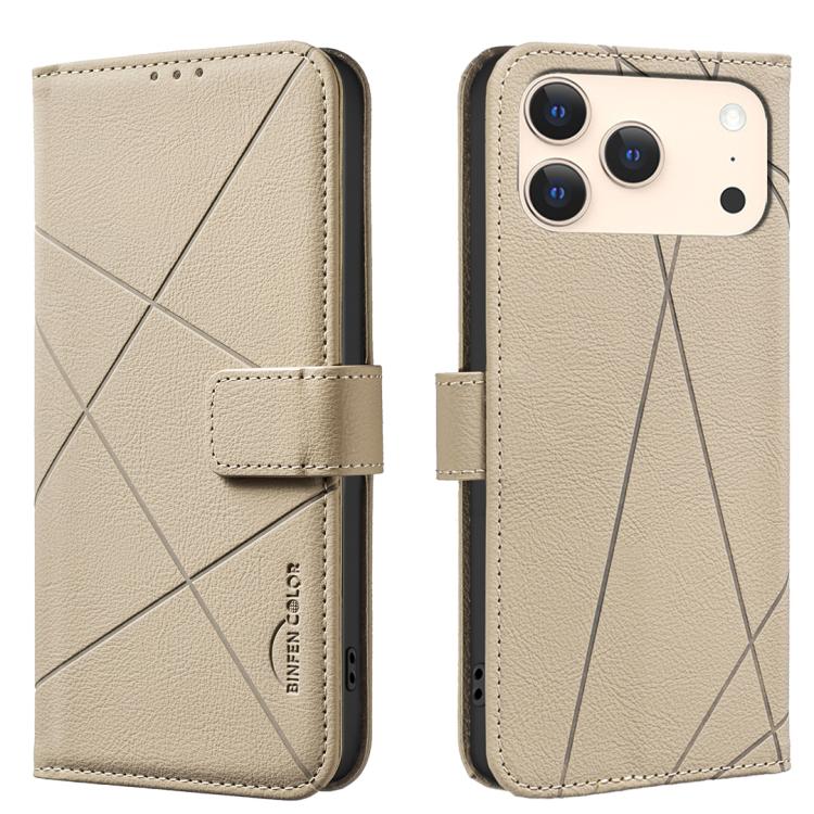 幾何圖案 RFID 皮革手機殼，適用於 iPhone 16e / 17e、iPhone 17 Pro Max、iPhone 17 Pro、iPhone 17、iPhone Air、iPhone 16 Pro Max、iPhone 16 Pro、iPhone 16 Plus