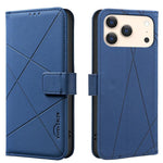 幾何圖案 RFID 皮革手機殼，適用於 iPhone 16e / 17e、iPhone 17 Pro Max、iPhone 17 Pro、iPhone 17、iPhone Air、iPhone 16 Pro Max、iPhone 16 Pro、iPhone 16 Plus