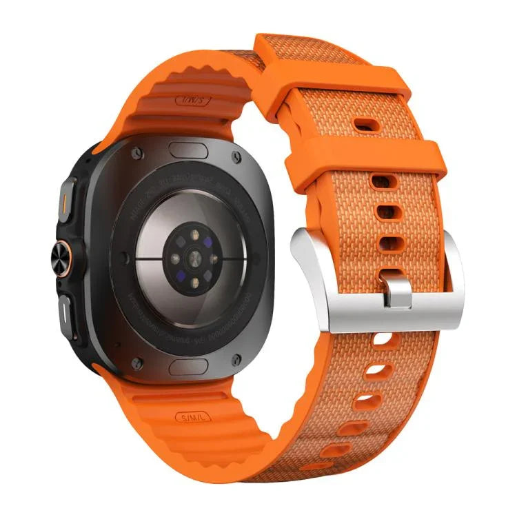 純色運動矽膠錶帶，適用 Samsung Galaxy Watch Ultra 47mm / Ultra 2025