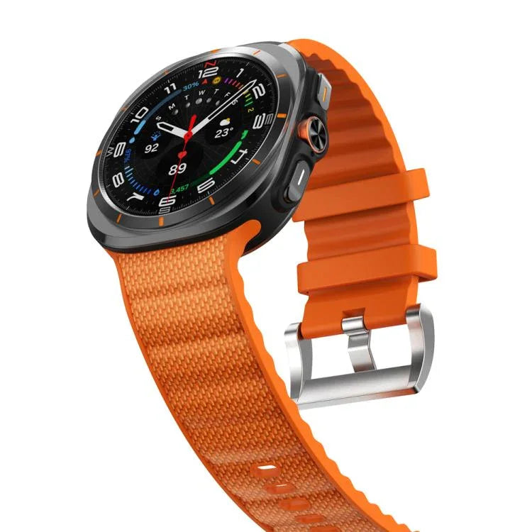 純色運動矽膠錶帶，適用 Samsung Galaxy Watch Ultra 47mm / Ultra 2025