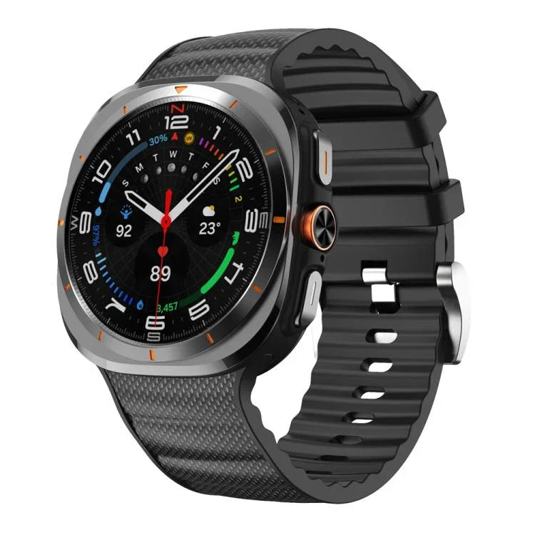 純色運動矽膠錶帶，適用 Samsung Galaxy Watch Ultra 47mm / Ultra 2025