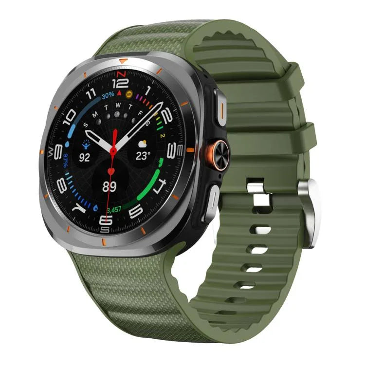 純色運動矽膠錶帶，適用 Samsung Galaxy Watch Ultra 47mm / Ultra 2025