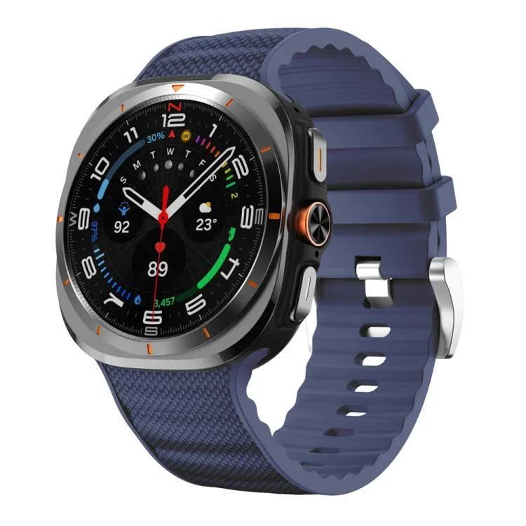 純色運動矽膠錶帶，適用 Samsung Galaxy Watch Ultra 47mm / Ultra 2025