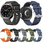 純色運動矽膠錶帶，適用 Samsung Galaxy Watch Ultra 47mm / Ultra 2025