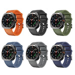 純色運動矽膠錶帶，適用 Samsung Galaxy Watch Ultra 47mm / Ultra 2025
