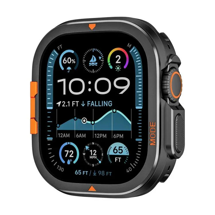 全覆蓋金屬錶殼，適用於 Apple Watch Ultra 3 / 2 / 1 49mm