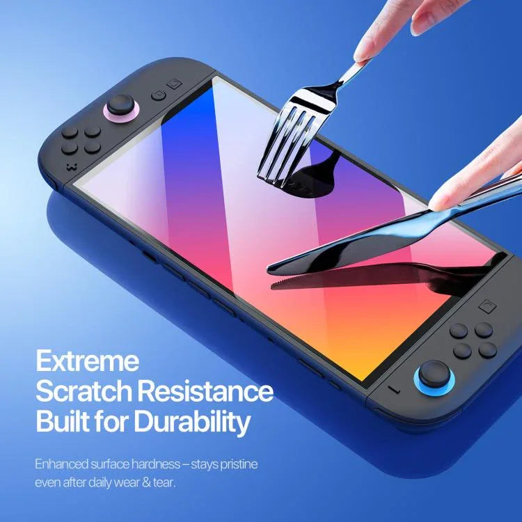 DUX DUCIS HD 全螢幕鋼化玻璃貼 帶定位器，適用 Nintendo Switch 2