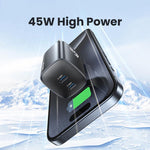 USAMS CC306 T66 45W 雙 USB-C / Type-C GaN 快速充電器，美規插頭，CC306