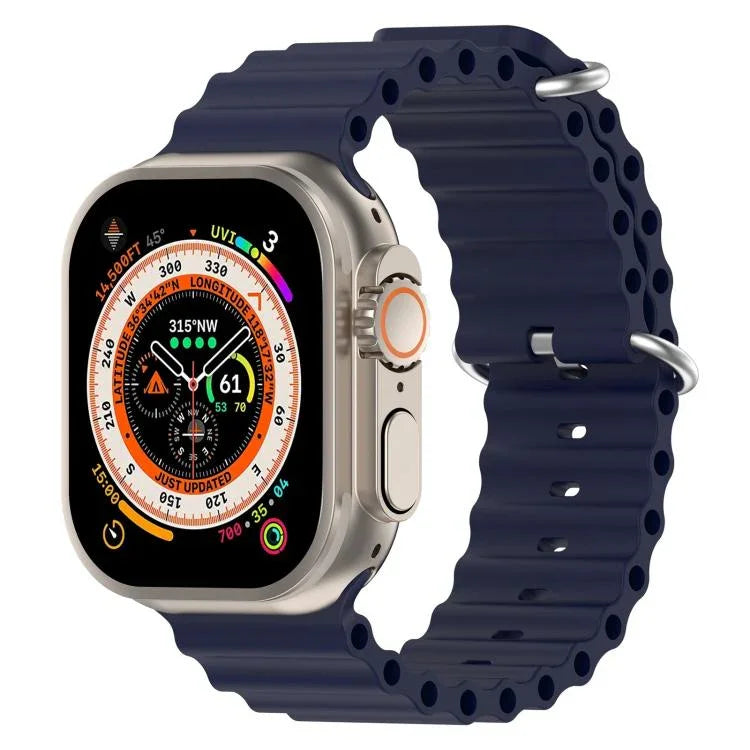 xDfind海洋矽膠錶帶，適用於Apple Watch 46mm / 49mm / 45mm / 44mm，適用於Apple Watch 42mm / 41mm / 40mm / 38mm