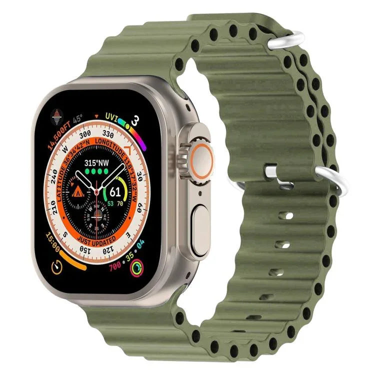 xDfind海洋矽膠錶帶，適用於Apple Watch 46mm / 49mm / 45mm / 44mm，適用於Apple Watch 42mm / 41mm / 40mm / 38mm