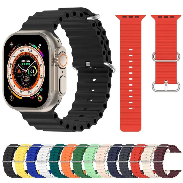 xDfind海洋矽膠錶帶，適用於Apple Watch 46mm / 49mm / 45mm / 44mm，適用於Apple Watch 42mm / 41mm / 40mm / 38mm