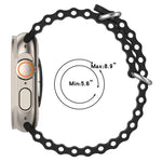 xDfind海洋矽膠錶帶，適用於Apple Watch 46mm / 49mm / 45mm / 44mm，適用於Apple Watch 42mm / 41mm / 40mm / 38mm