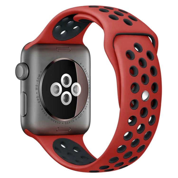 xDfind雙色矽膠運動錶帶，適用於Apple Watch 46mm / 49mm / 45mm / 44mm，適用於Apple Watch 42mm / 41mm / 40mm / 38mm