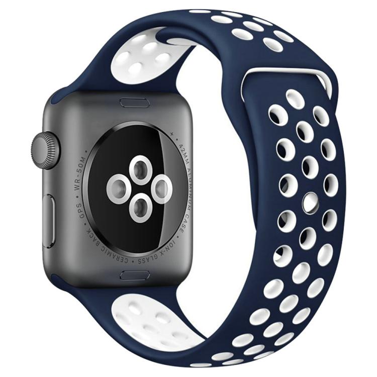 xDfind雙色矽膠運動錶帶，適用於Apple Watch 46mm / 49mm / 45mm / 44mm，適用於Apple Watch 42mm / 41mm / 40mm / 38mm