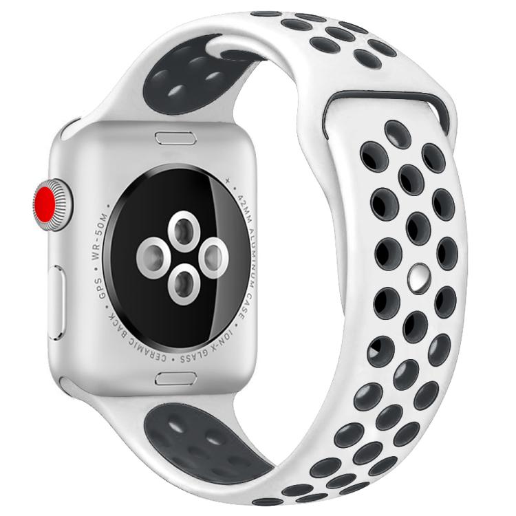 xDfind雙色矽膠運動錶帶，適用於Apple Watch 46mm / 49mm / 45mm / 44mm，適用於Apple Watch 42mm / 41mm / 40mm / 38mm