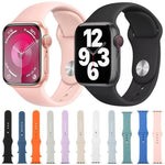 xDfind純色矽膠運動錶帶，適用於Apple Watch 46mm / 49mm / 45mm / 44mm，適用於Apple Watch 42mm / 41mm / 40mm / 38mm