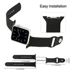xDfind純色矽膠運動錶帶，適用於Apple Watch 46mm / 49mm / 45mm / 44mm，適用於Apple Watch 42mm / 41mm / 40mm / 38mm