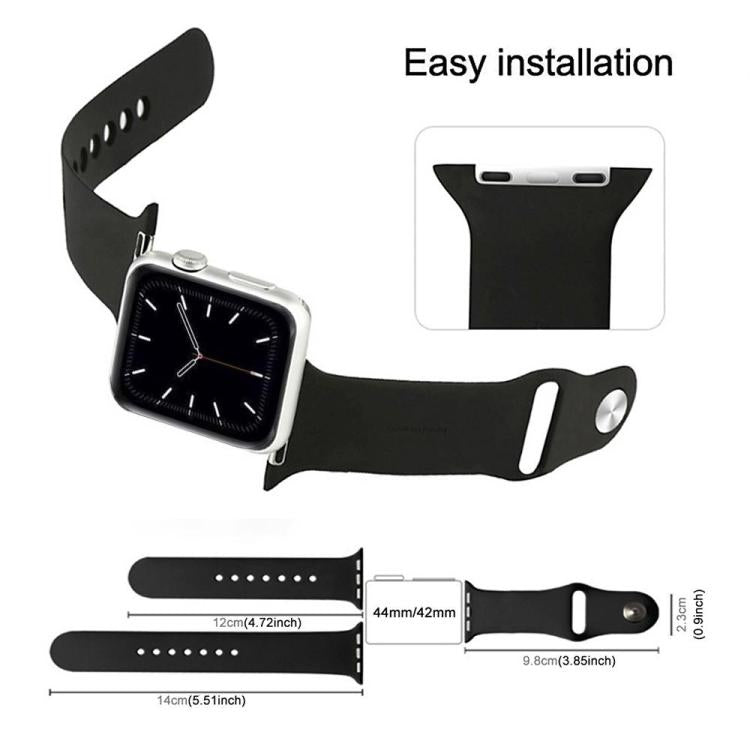 xDfind純色矽膠運動錶帶，適用於Apple Watch 46mm / 49mm / 45mm / 44mm，適用於Apple Watch 42mm / 41mm / 40mm / 38mm