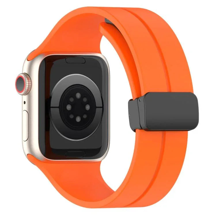 xDfind純色磁扣矽膠錶帶，適用於Apple Watch 46mm / 49mm / 45mm / 44mm，適用於Apple Watch 42mm / 41mm / 40mm / 38mm