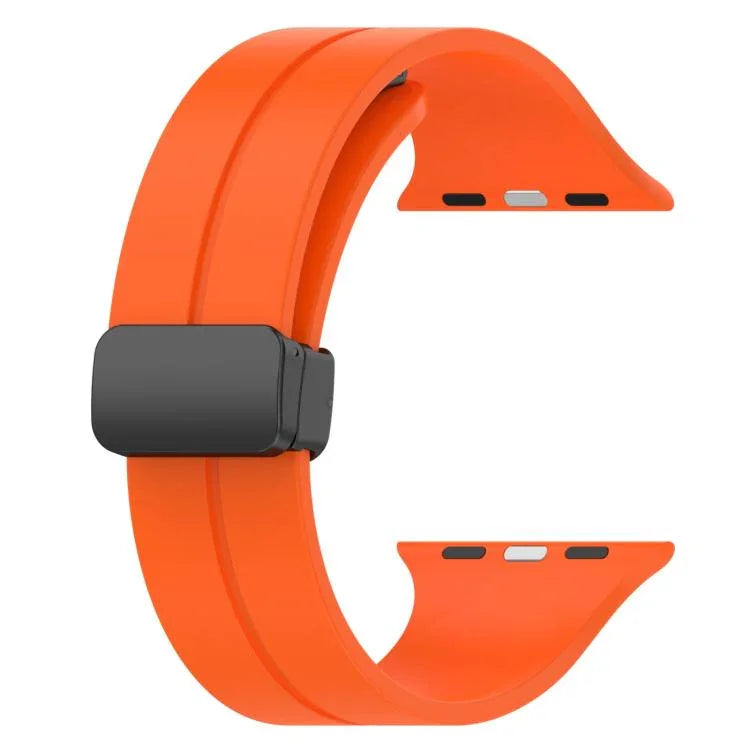 xDfind純色磁扣矽膠錶帶，適用於Apple Watch 46mm / 49mm / 45mm / 44mm，適用於Apple Watch 42mm / 41mm / 40mm / 38mm