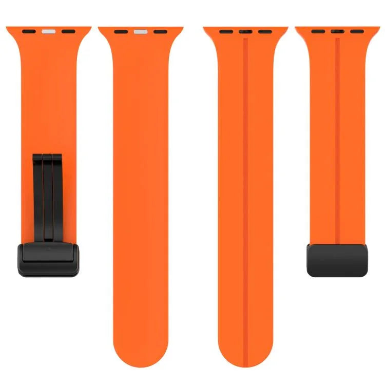 xDfind純色磁扣矽膠錶帶，適用於Apple Watch 46mm / 49mm / 45mm / 44mm，適用於Apple Watch 42mm / 41mm / 40mm / 38mm