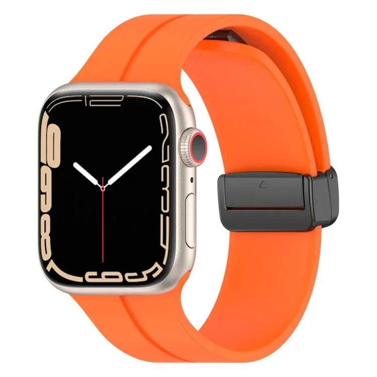 xDfind純色磁扣矽膠錶帶，適用於Apple Watch 46mm / 49mm / 45mm / 44mm，適用於Apple Watch 42mm / 41mm / 40mm / 38mm