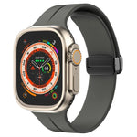 xDfind純色磁扣矽膠錶帶，適用於Apple Watch 46mm / 49mm / 45mm / 44mm，適用於Apple Watch 42mm / 41mm / 40mm / 38mm