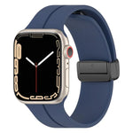 xDfind純色磁扣矽膠錶帶，適用於Apple Watch 46mm / 49mm / 45mm / 44mm，適用於Apple Watch 42mm / 41mm / 40mm / 38mm