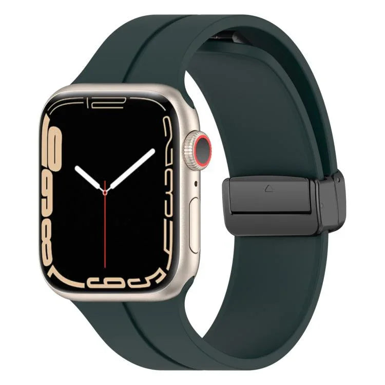 xDfind純色磁扣矽膠錶帶，適用於Apple Watch 46mm / 49mm / 45mm / 44mm，適用於Apple Watch 42mm / 41mm / 40mm / 38mm