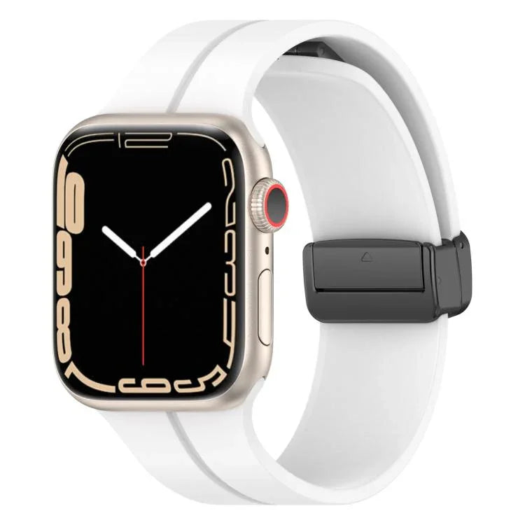 xDfind純色磁扣矽膠錶帶，適用於Apple Watch 46mm / 49mm / 45mm / 44mm，適用於Apple Watch 42mm / 41mm / 40mm / 38mm
