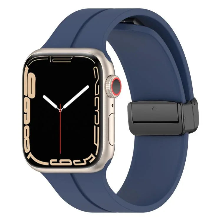 xDfind純色磁扣矽膠錶帶，適用於Apple Watch 46mm / 49mm / 45mm / 44mm，適用於Apple Watch 42mm / 41mm / 40mm / 38mm