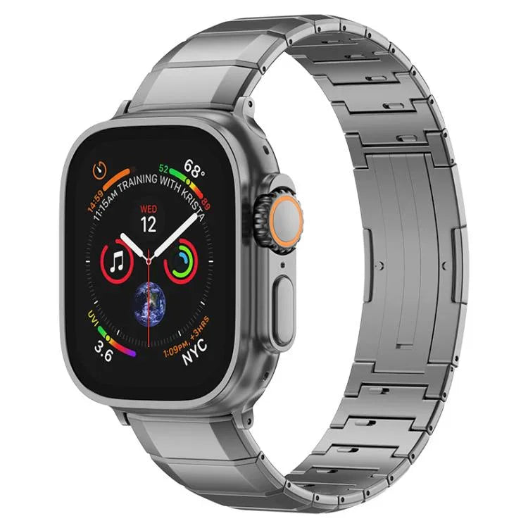 單珠純鈦扣錶帶，適用於Apple Watch 46mm / 49mm / 45mm / 44mm，適用於Apple Watch 42mm / 41mm / 40mm / 38mm