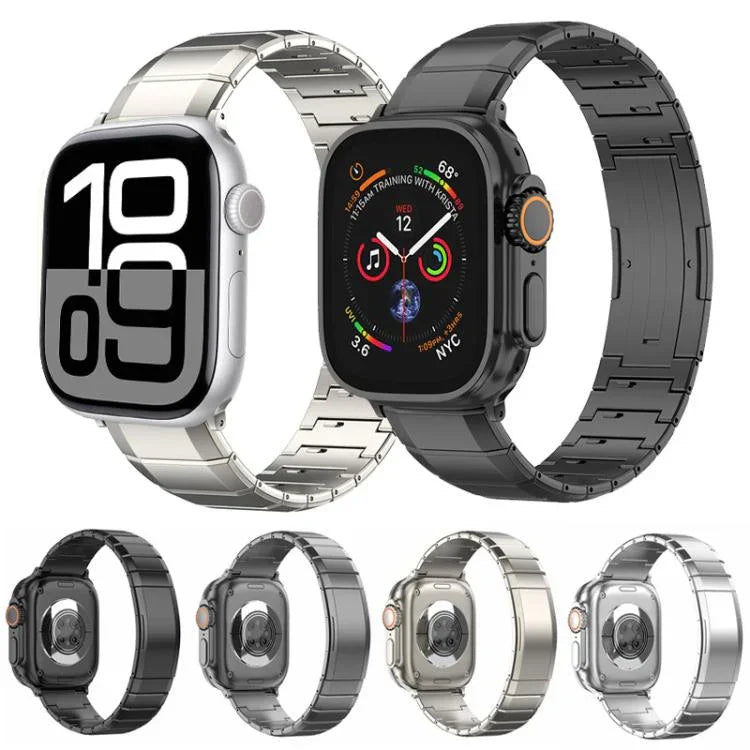 單珠純鈦扣錶帶，適用於Apple Watch 46mm / 49mm / 45mm / 44mm，適用於Apple Watch 42mm / 41mm / 40mm / 38mm