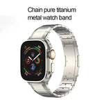 單珠純鈦扣錶帶，適用於Apple Watch 46mm / 49mm / 45mm / 44mm，適用於Apple Watch 42mm / 41mm / 40mm / 38mm